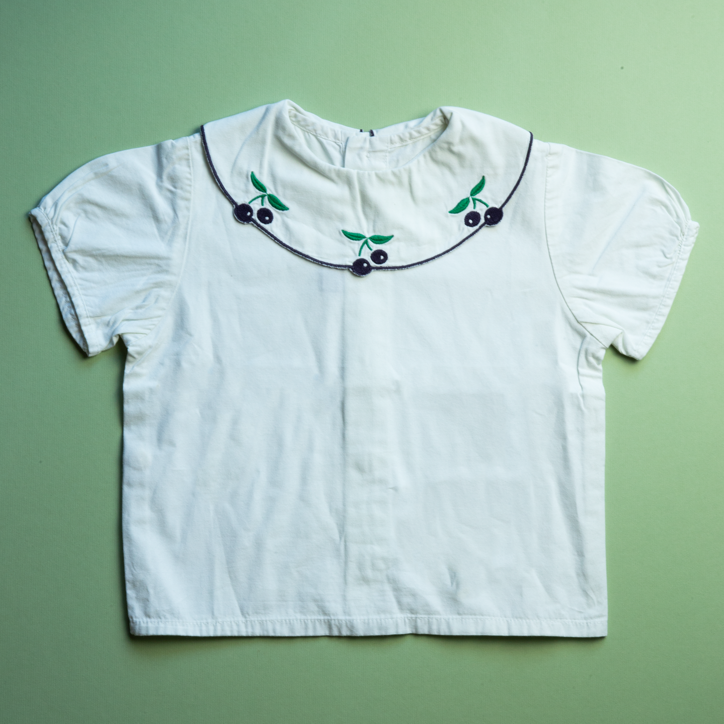 BLOUSE CHERRY COLLAR Size 74