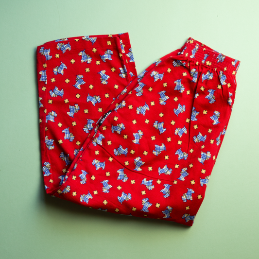 DOG PRINT TROUSERS 5-6Y