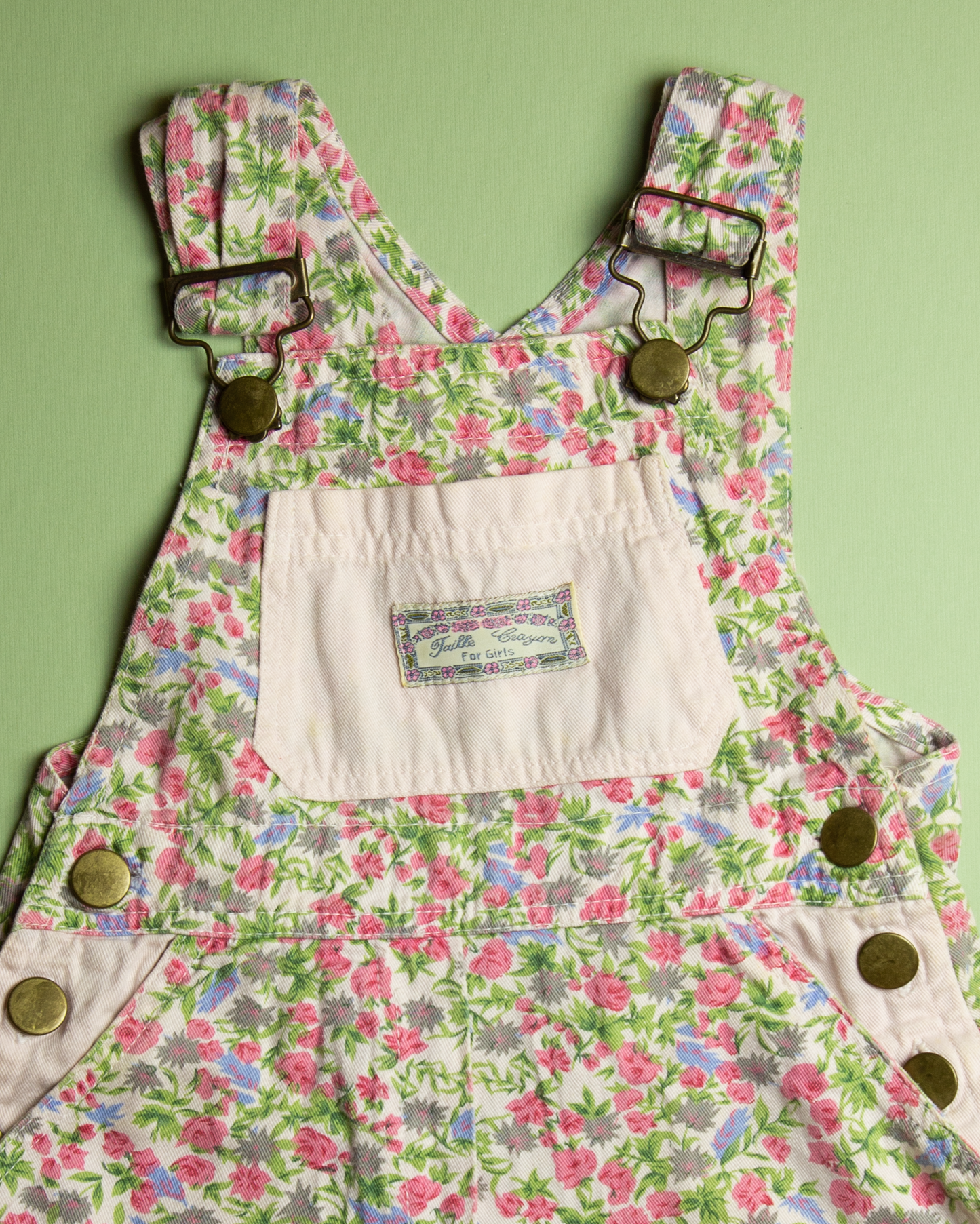 FLORAL DUNGAREES 3Y