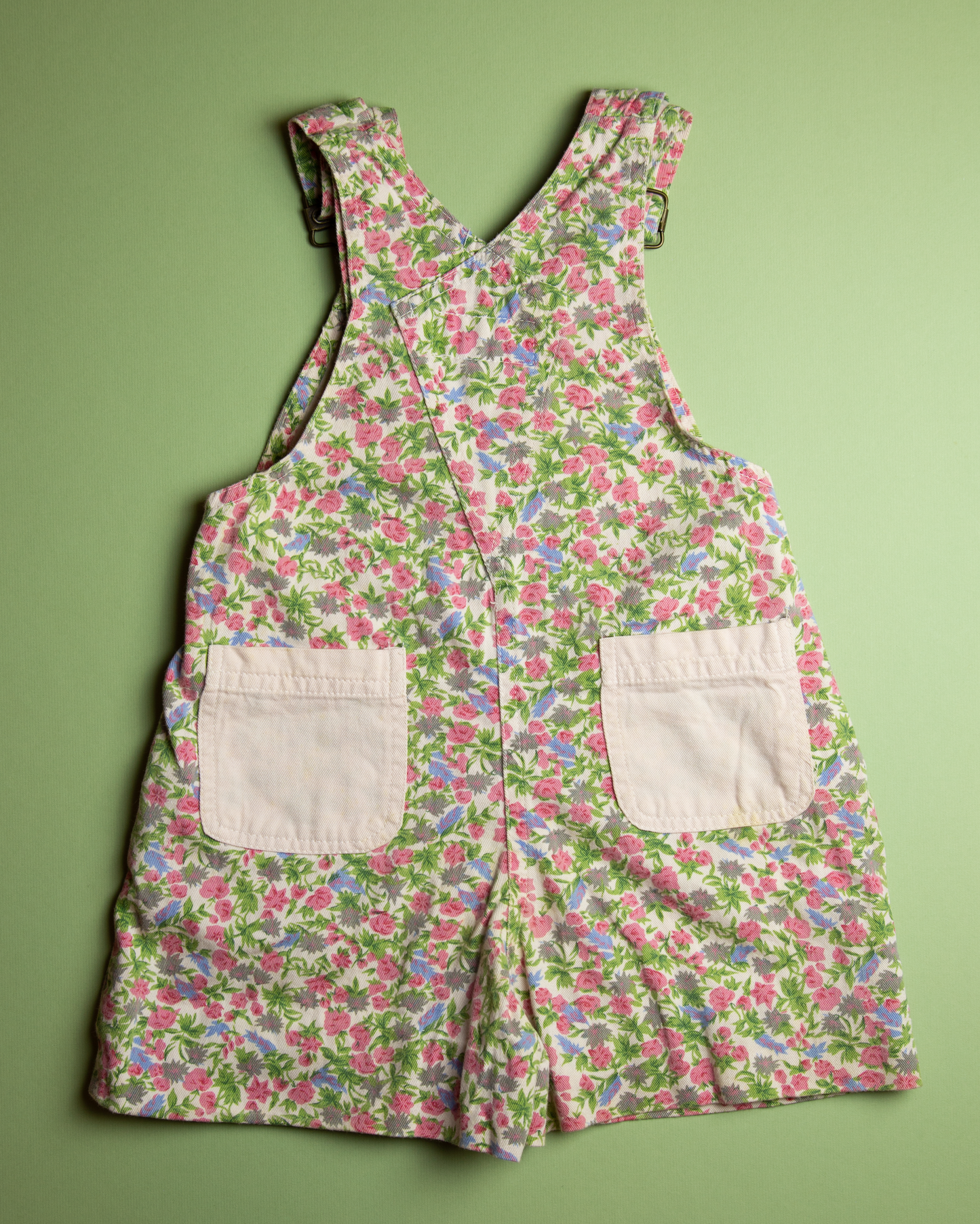 FLORAL DUNGAREES 3Y