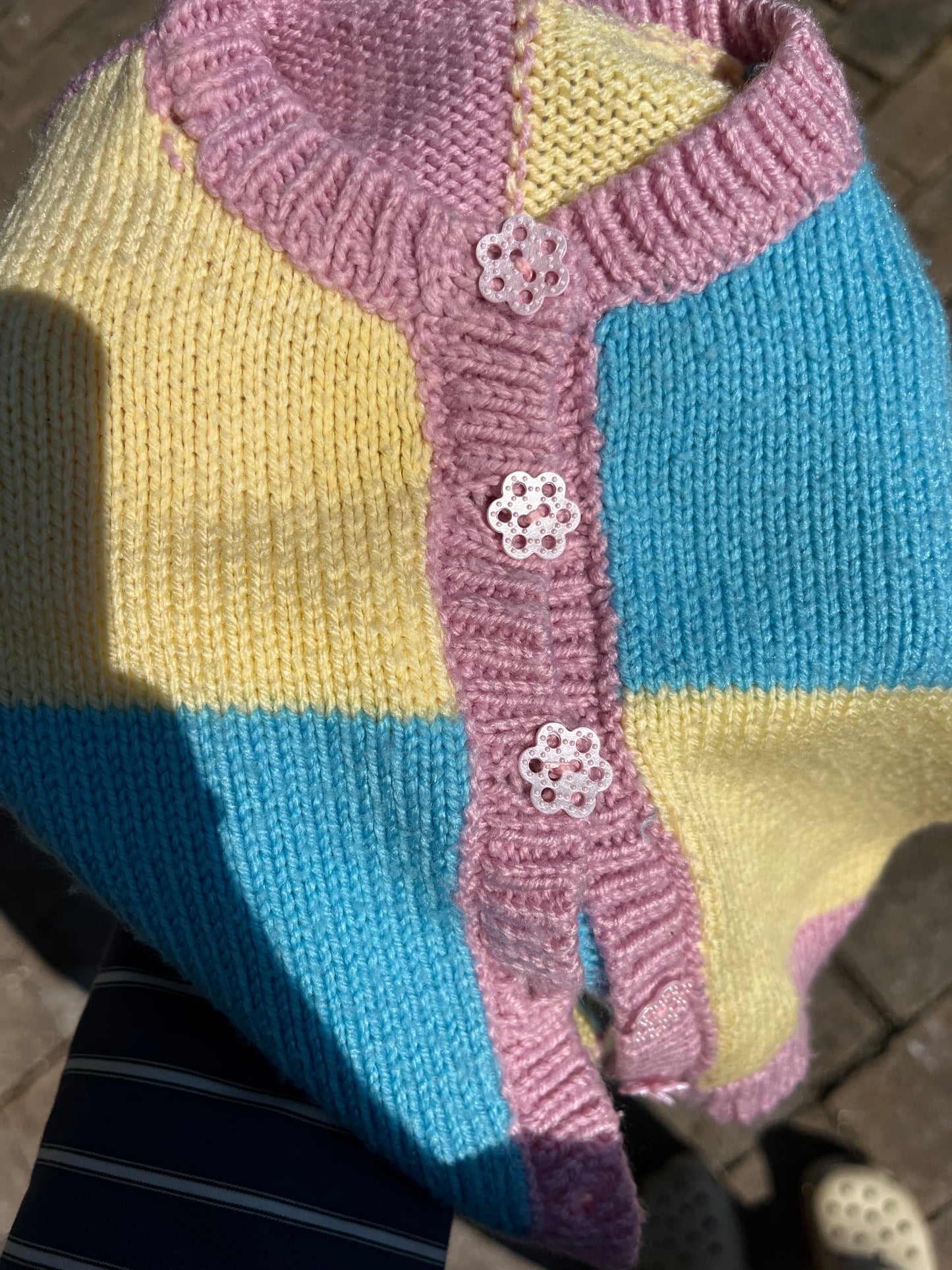 Handknitted Cardigan Block Pattern 6-9M