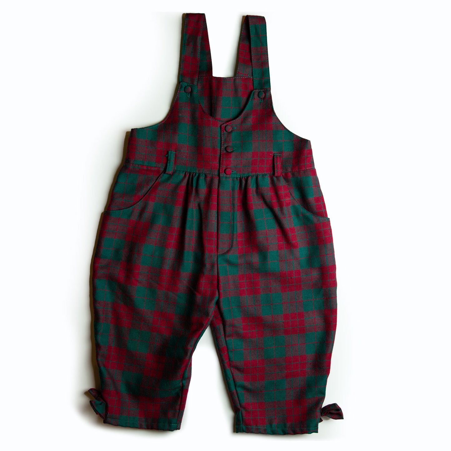 CHEQUERED DUNGAREES 24M