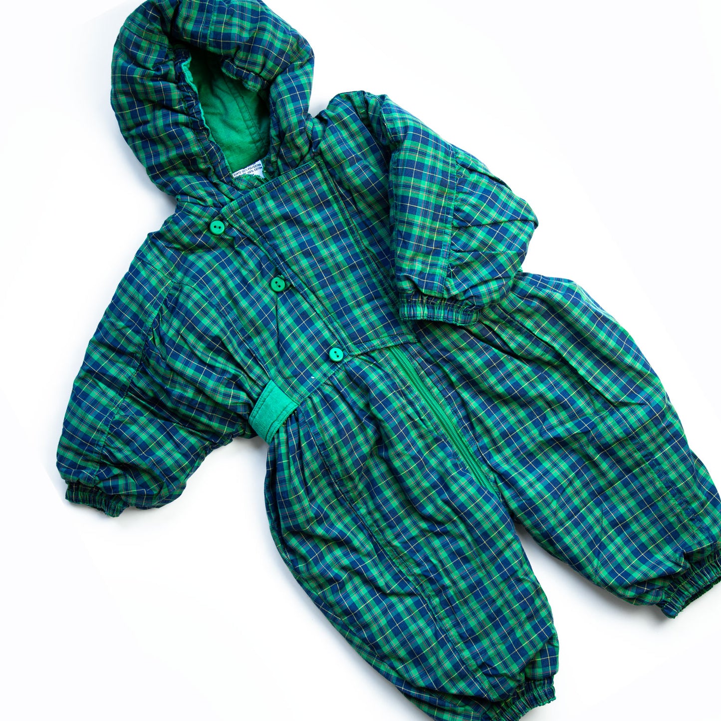 PLAID SNOWSUIT 1Y