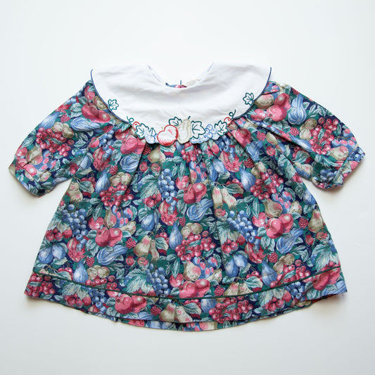 FRUITY COLLAR DRESS 6M