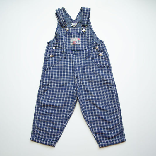 CHEQUERED DUNGAREES 2Y